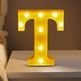 thumbnail image 5 of TopLLC Christmas Decor LED Letter Lights Sign Light Up For Home Party Wedding Decoration Light Up Letters Alphabet Letter Sign Battery Powered For Christmas Birthday Party Decoration warning light, 5 of 5