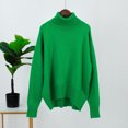 thumbnail image 2 of Yuyuzo Baggy Sweater for Women Long Sleeve High Neck Ribbed Knit Pullover Solid Color Fall Winter Sweater Tops, 2 of 3