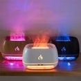 thumbnail image 2 of Becaristey Salt Stone Simulated Flame Aromatherapy Machine Automatic Stop When Water Runs Out Built-in Lack black, 2 of 6