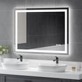 thumbnail image 1 of USHOWER Miroir de Salle de Bain Moderne à DEL 48 X 36 Po - Miroir de Meuble-Lavabo Rétroéclairé Intelligent avec Antibuée, Lumières à Intensité Réglable, Mural, Verre Trempé 1/5 Po, 1 of 4