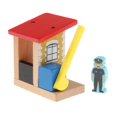thumbnail image 4 of Wooden Train Accessory Set Includes , Station, Bus Station And Railroad for , And All Major Brands Trains, 4 of 7