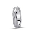 thumbnail image 3 of Mens Bright Polished 5 mm Wedding Band 10K White Gold, 3 of 3