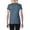 Heather Navy, variant on Gildan Ladies Heavy Cotton V-Neck T-Shirt, L, Royal