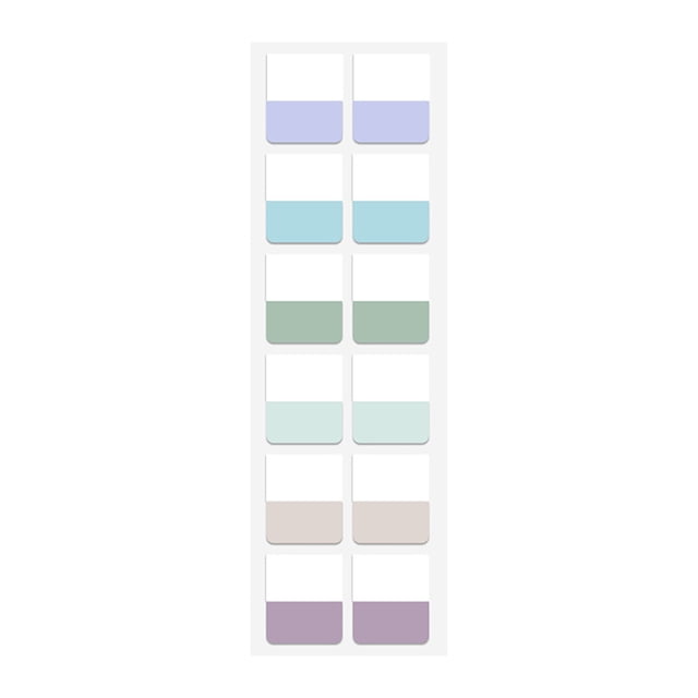 WHEANG Note Autocollante Index Autocollant Étiquette Autocollant Panneau de Classification Étudiant Couleur Signet Papier m Multicolore