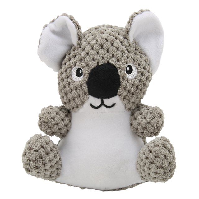 Dog Plush Toy, Cute Animal Design Attractive Simulation Koala Shape Corn Fleece Washable Dog Squeaky Plush Toy For Chew For Dog