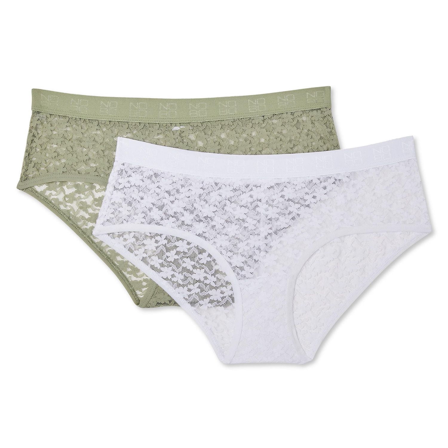 No Boundaries Women's Lace Hipster 2-Pack