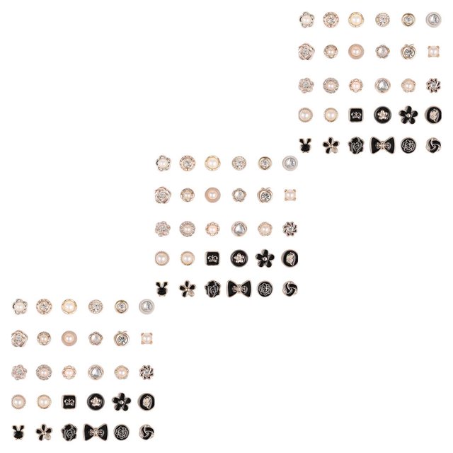 Decodeary 30Pcs Boutons Anti-Exposition Broche Cachée Accessoires de Vêtements Sans Couture 3Set