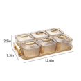 thumbnail image 3 of CHUANK Home Storage & Organisation Fruit Tray Clear Snack Display Tray Candy Snack Tray Nut And Dried Fruit Storage Box Snack Tray For Kitchen And Party Food And Pantry Organization, 3 of 8