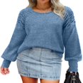 thumbnail image 2 of Stylish and Warm Women‘s Pullover with Ruched Detailing, 2 of 5