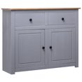 thumbnail image 1 of vidaXL Sideboard Grey 93x40x80 cm Solid Pinewood Panama Range, 1 of 5