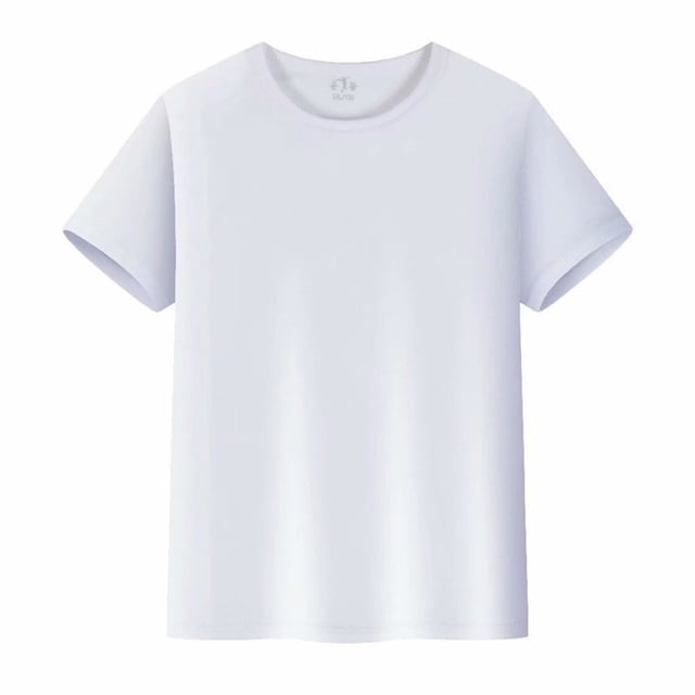 Unisex Kids Solid Mesh Crew Neck T-Shirts, Lightweight Breathable Short Sleeve Tops for Children, Summer