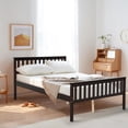 thumbnail image 2 of Giantex Wood Bed Frame,  Bed Mattress Foundation w/Headboard & Footboard, No Box Spring Needed, Full Size, 2 of 8