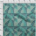 thumbnail image 3 of oneOone Polyester Spandex Dusty Teal Green Fabric Abstracts Craft Projects Decor Fabric Printed By The Yard 56 Inch Wide, 3 of 5