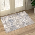 thumbnail image 1 of BERTHMEER 2'x3' Small Washable Abstract Area Rugs for Doorway Bathroom Bedroom Entryway Kitchen Dorm Entrance Non Slip Modern Rugs, Blue, 1 of 3