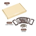 thumbnail image 3 of Unique Bargains 70x33mm Drawer Tag Label Metal Label Holder File Tag Frames Copper Tone 30 Pack, 3 of 6