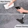 thumbnail image 2 of SUSUZI 5' x 7' Shaggy Area Rug, 2 Inch Thick Fluffy Plush Carpet with Non-Slip PVC Back, Soft Polypropylene Floor Rug for Bedroom Living Room Kids Room Home Décor, Gray, 2 of 8