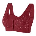 thumbnail image 2 of Mature Women's Front Closure Wireless Bra, Soft Seamless Full Coverage Comfort Support for Everyday Wear, 2 of 9