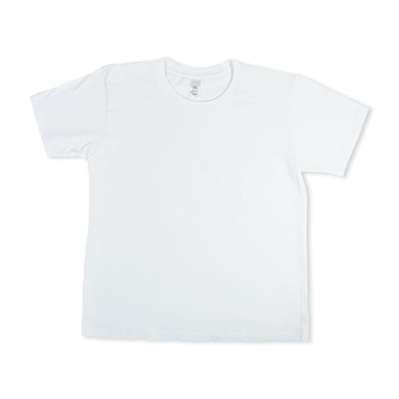 CRAFTEE Youth T-shirt à col rond 100 % coton 43.18 × 53.34 cm (17 × 21 in) blanc Small