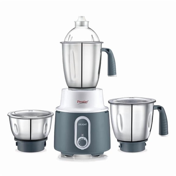 Prestige Delight 110 Mixer Grinder 550W (3 Stainless Steel Jars)