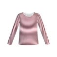 thumbnail image 1 of Girls Tee Red Wine Stripe T-shirt 4-5 Years, 1 of 3