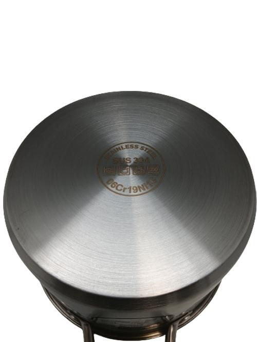 Sunwealth 5-ply bottom 5.12 quart heavy duty stainless steel soup pot with glass lid.