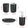 thumbnail image 3 of Rbaofujie Bathroom Storage Organizer 4 Piece Bathroom Accessory Set with Soap Dispenser Pump, Toothbrush, Tumbler and Soap Dish Tool Storage Organizer, 3 of 6