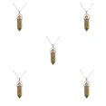 thumbnail image 3 of maskred Hexagon Column Charm Findings Handmade Holiday Hanging Pendants Crystal Necklace Earring Keychains Decorations Unakite 5Set, 3 of 6