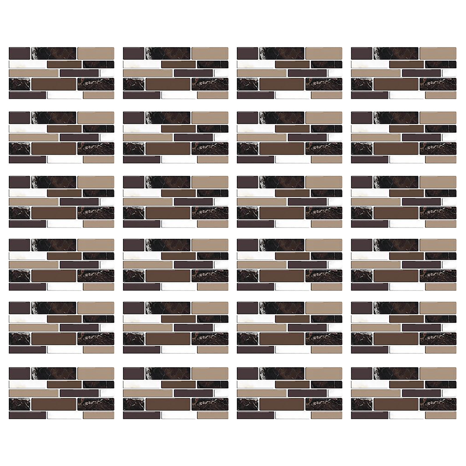 Dvkptbk Wall Stickers Imitation Wall Tiles Crystal Film Tile Sticker Adhesive Floor Sticker Hot Home Decor on Clearance