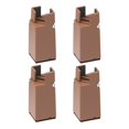 thumbnail image 1 of 4 Pieces Leg Risers Bed Riser Diameter 1-4cm Desk Leg Riser Chair Risers Support H 10cm Brown 22-42mm, 1 of 7