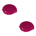 thumbnail image 2 of kurtrusly Snack Tray Candy Plate Fruit Basket Simulation Lifelike Leaf Space Saving Kitchen Gadget Party Accessory Decoration Rose Red 2Set, 2 of 6