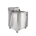 thumbnail image 1 of Stainless Steel Double Basin Portable Sink Hand Wash Station Sink with Hot Water, 1 of 8