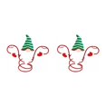 thumbnail image 2 of Wweixi Functional Accessories Christmas Wine Bottle And Glass Holder Versatile green hat 2Set, 2 of 6