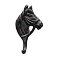 thumbnail image 2 of Fwttom Iron Horse Head Hook Village Style Fence Decoration Practical Hook, 2 of 6