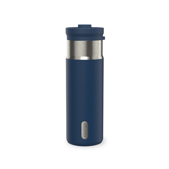 Contigo DualSip Water Bottle with 2-Way Lid, 20 oz (591 ml), Insulated Stainless Steel, 100% Leakproof, BPA-Free, Lead-Free, Dishwasher Safe