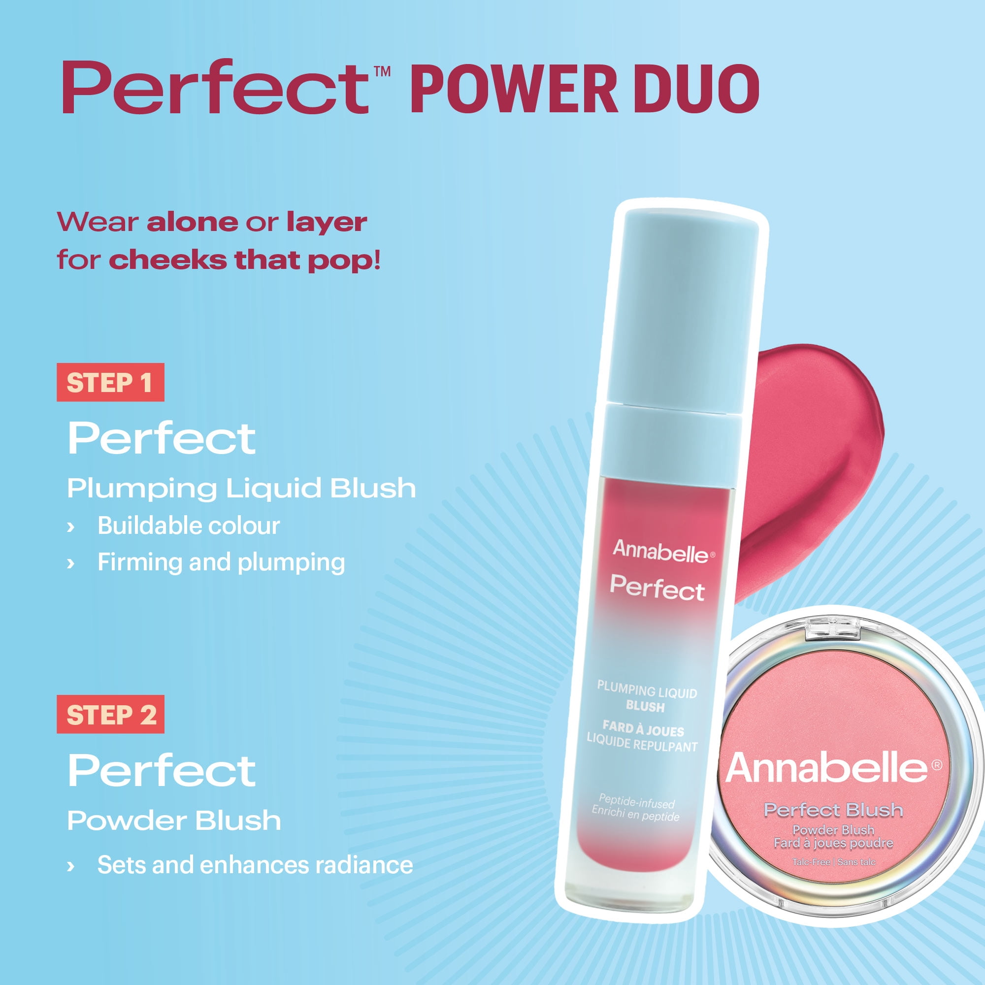 Annabelle Perfect Fard à joues liquide repulpant Mauve mystique