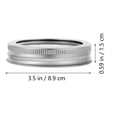 thumbnail image 3 of Ensemble de 12 Couvercles et Bagues à Grand Ouverture pour Mise en Conserve, Couvercles et Bagues pour Pots Mason, Ensemble de Couvercles pour Pots Mason, 3 of 8