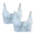 thumbnail image 1 of INSPIRE CHIC Women's Plus Size Full Coverage Padded Floral Underwired Bra, 1 of 6