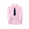 thumbnail image 1 of Nmmacb Chemise Habillée à Manches Longues pour Garçons, Col Boutonné, avec Cravate, 2-14 Ans, 1 of 7
