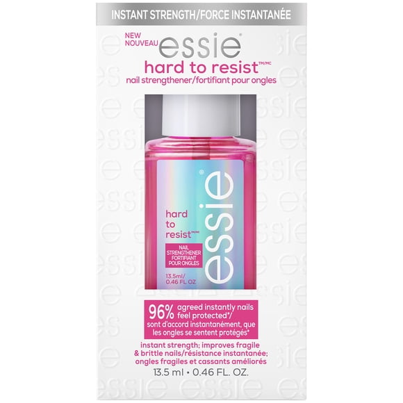 essie hard to resist glow, fortifiant pour les ongles hard to resist glow & shine, rose, 13.5 ml