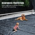 thumbnail image 4 of KFFKFF Safety Cover for 10.5x18.6ft Rectangular Inground Pools, Includes Drain Holes, Mesh Design for Pools, PVC Material for Winter Protection, in Dark Grey, 4 of 9