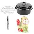 thumbnail image 2 of Pot Portable Barbecue Pot Sweet Potato Meat BBQ Grill Pot with Lid for Home Use, 2 of 8