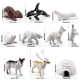 thumbnail image 3 of Ensemble de Figurines d'Animaux d'Hiver Arctique 10 Pcs Modèles d'Animaux Miniatures Collection de Jouets Éducatifs, 3 of 9