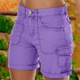 thumbnail image 2 of High Waisted Cargo Shorts Women Plus Size Athletic Outdoor Lightweight Loose Rise Summer for 2025 Hiking 7 Inch Inseam with Pockets, 2 of 6