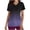 Violet, variante sur Cameland Hauts de Sarrau pour Femmes avec Poche Manches Courtes Col en V Hauts d'Infirmière Imprimés Blouse d'Uniforme de Travail Hauts de Travail
