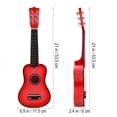 thumbnail image 2 of HEALEEP 1Pack Pink Acoustic Guitar Sturdy Wood Design For Home Use, 2 of 8