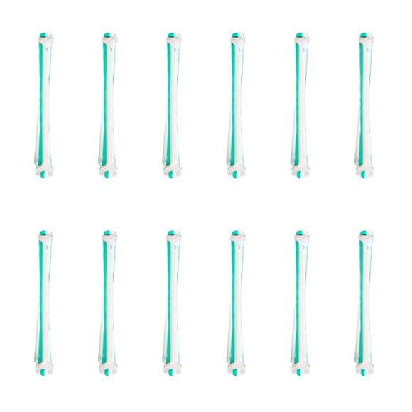 Amdohai 12 Pieces Perm Rods with Perm Rod Bands Cold Rods Assorted Sizes Perming Curler DIY Hair Styling Beauty Salon Tools