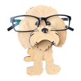 thumbnail image 1 of Dog-Shaped Tabletop Eyeglass Frame for Desktop Decor – 10.5 cm Wide Resin Animal Desk Accessory with Non-Slip Base, 1 of 5