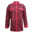 thumbnail image 5 of CEHVOM Women's New Leopard Print Button Long Sleeve Jacket Shirt Coat Clearance, 5 of 5