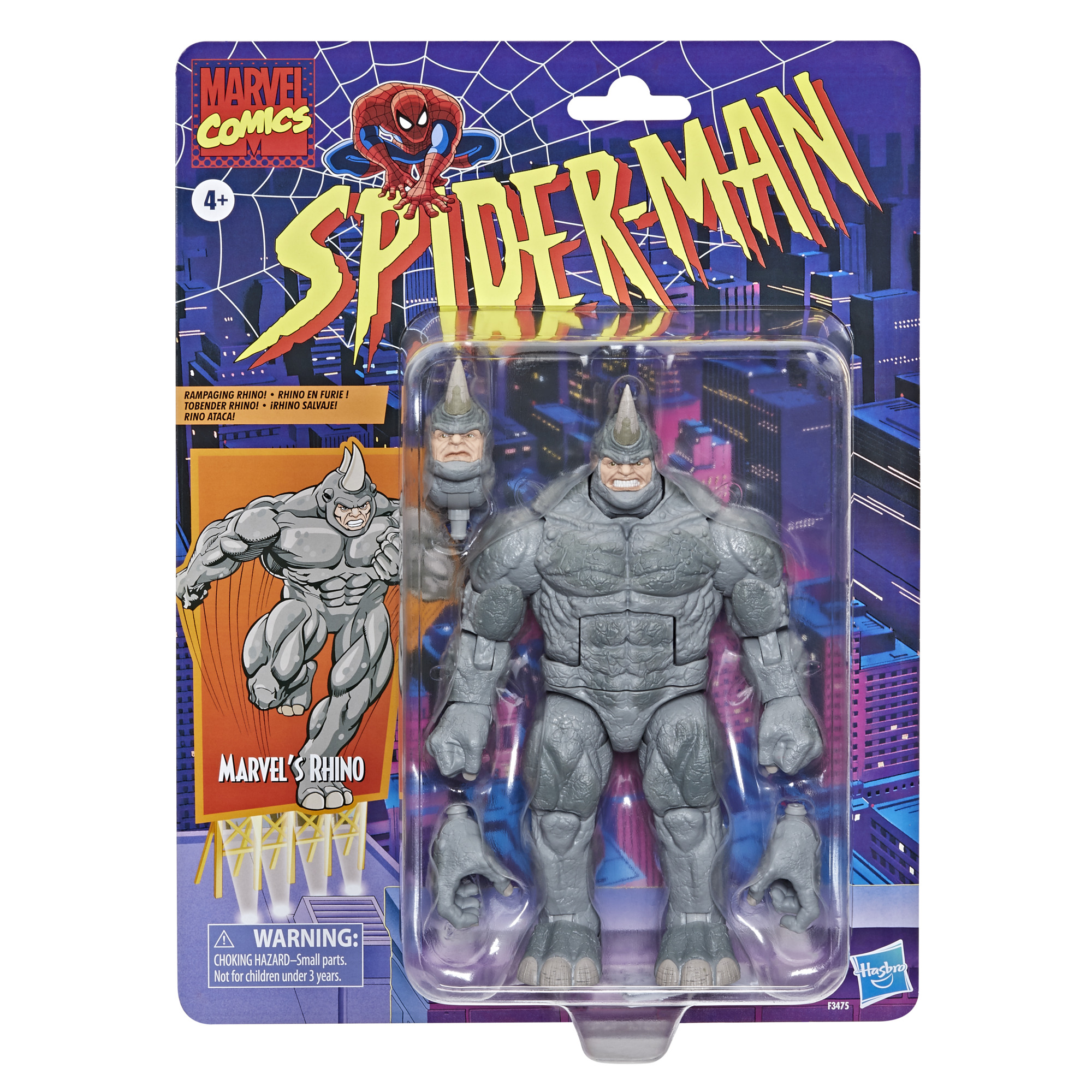MARVEL LEGENDS ライノ Marvel Legends Series Spider-Man 6-inch Marvel's Rhino Retro
