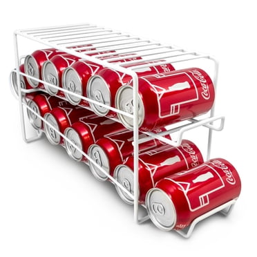 Sorbus Soda Can Rack Beverage Dispenser â€“ Dispenses 12 Standard Size 12oz Soda Cans (White)
